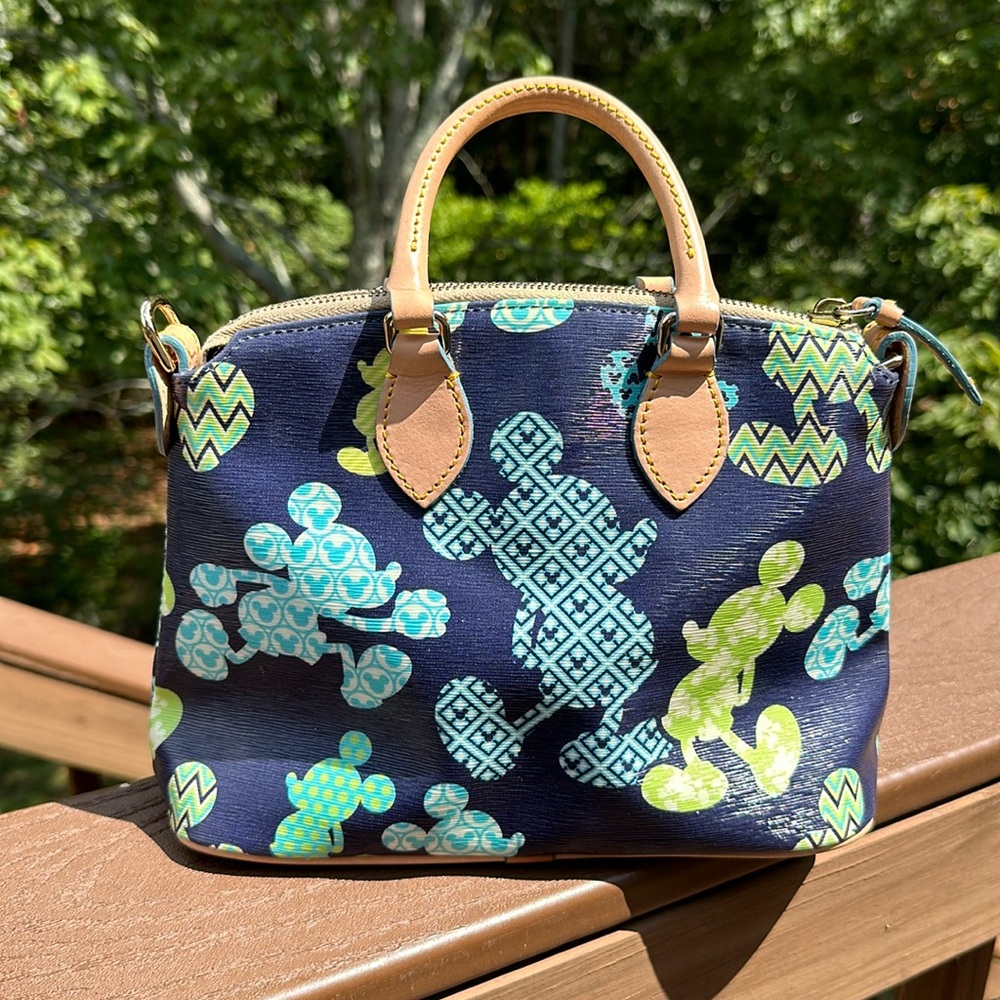 Dooney & Bourke Blue 20th Marathon Rare satchel purse crossbody bag 2013